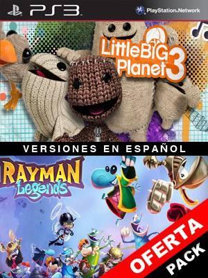 2 juegos en 1 LittleBigPlanet 3 Mas Rayman Legends PS3
