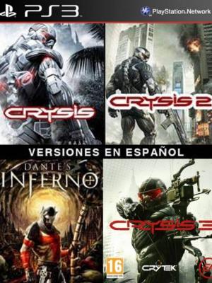 4 juegos en 1 Crysis Mas Crysis 2 Mas CRYSIS 3 Mas Dantes Inferno