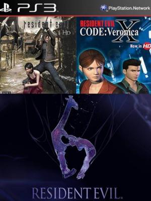 3 juegos en 1 Resident Evil 4 Mas RESIDENT EVIL CODE Veronica X Mas RESIDENT EVIL 6