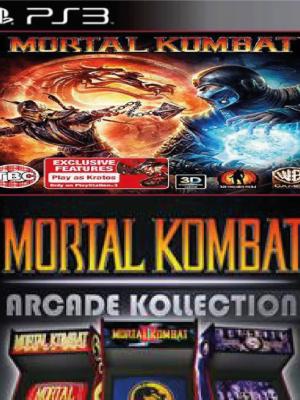 2 juegos en 1 Mortal Kombat Komplete Edition Mas Mortal Kombat Arcade Kollection Ps3