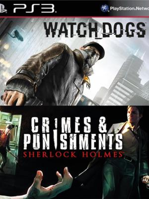 2 juegos en 1 Watch Dogs Mas Sherlock Holmes Crimes and Punishments